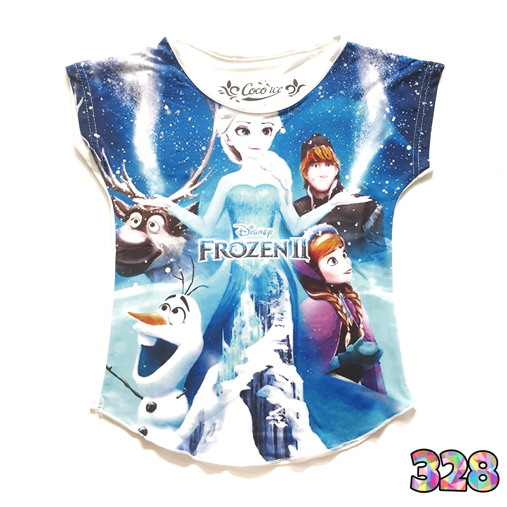 Kaos Anak Perempuan Coco Ice Frozen