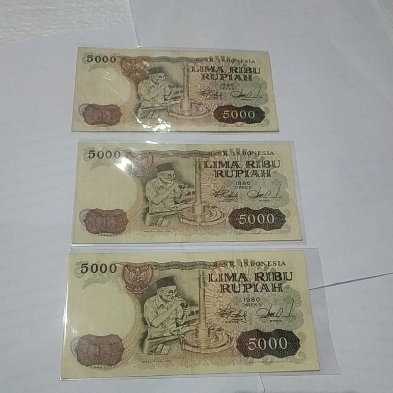 Uang kuno 5000 rupiah asah intan tahun 1980 uang rp.5000 bahan mahar nikah 20 rupiah 2020 rupiah