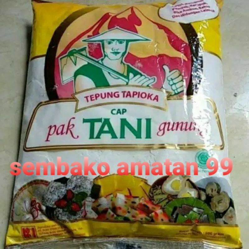 Tepung Tapioca Cap Pak Tani Gunung 500 Gram Tepung Sagu Tani Tapoica Flour