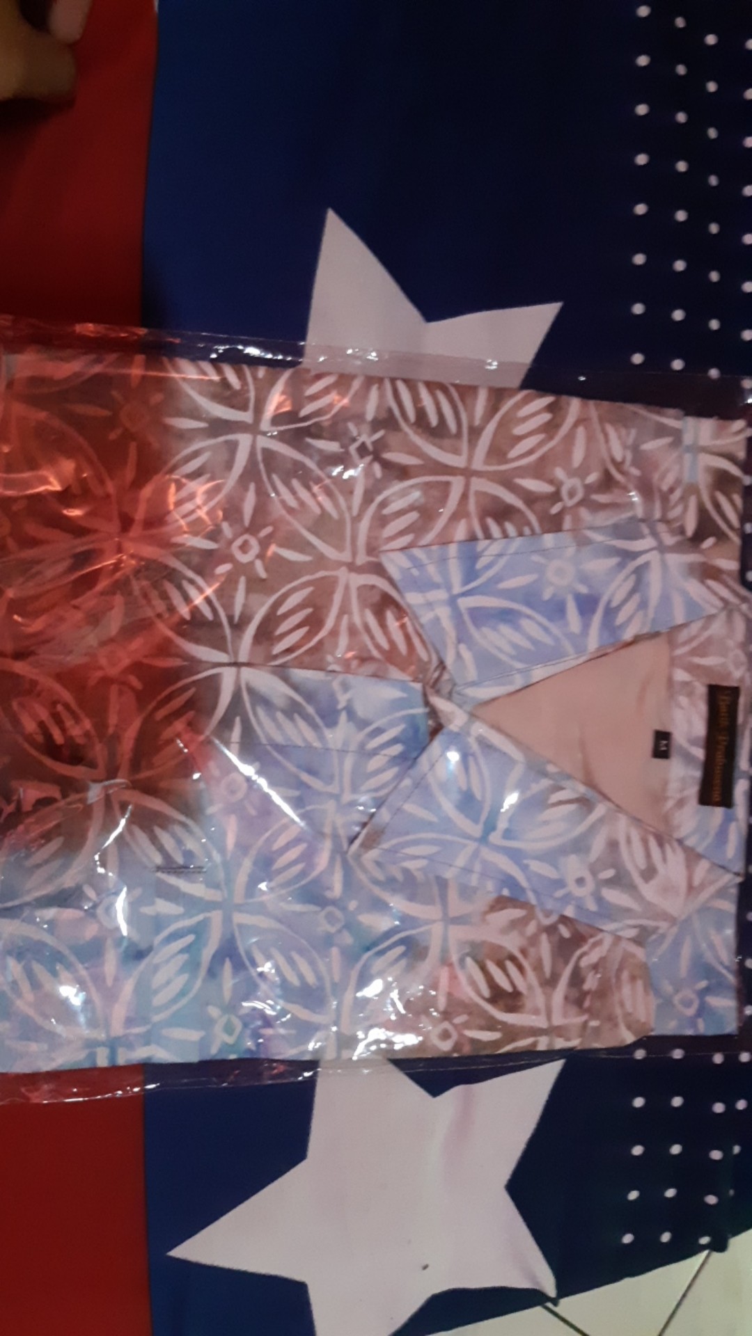 Bramantya Kemeja Batik Cap Slimfit Pria Lengan Pendek Katun Printing Hem Baju Atasan Kantor Modern