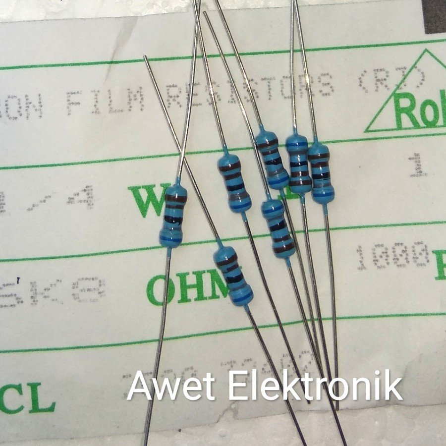 resistor 6k8 ohm 1/4 watt resistor 6k8 1/4w resistor 6k8 1/4 w