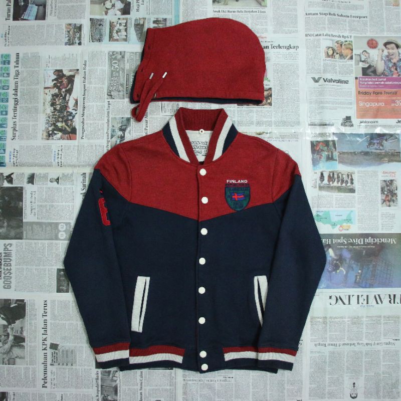 NII QUALIFIED 3 TONES VARSITY JACKET