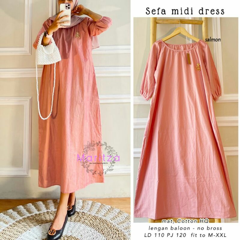 Sefa Midi Dress by Maritza