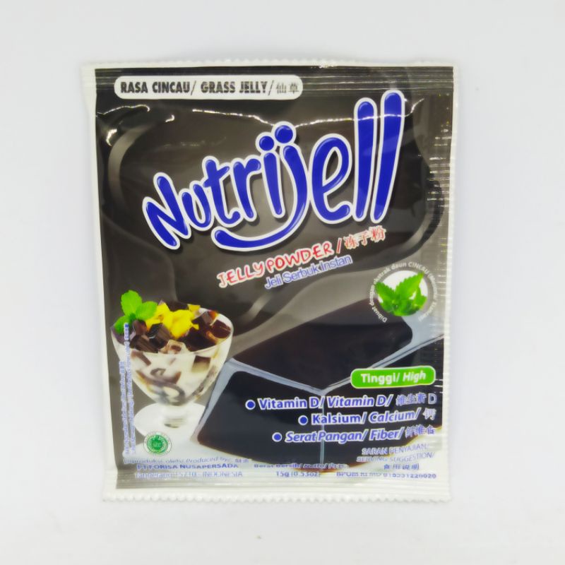 

Nutrijel Cincau / Grass Jelly 15gr/ Nutrijel Cao