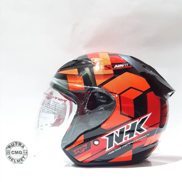 HELM NHK R6 MOTIF CUBE BLACK RED