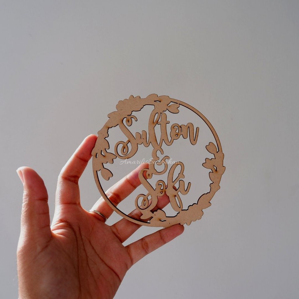 373. Cutting Nama Lingkaran type 2 untuk mahar/diy