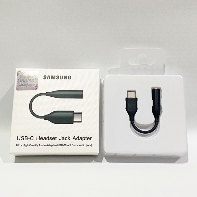 SAMSUNG USB TYPE C HEADSET JACK ADAPTER AUDIO HANDSFREE CONVERTER AUDIO JACK 3.5 MM ORIGINAL 100%