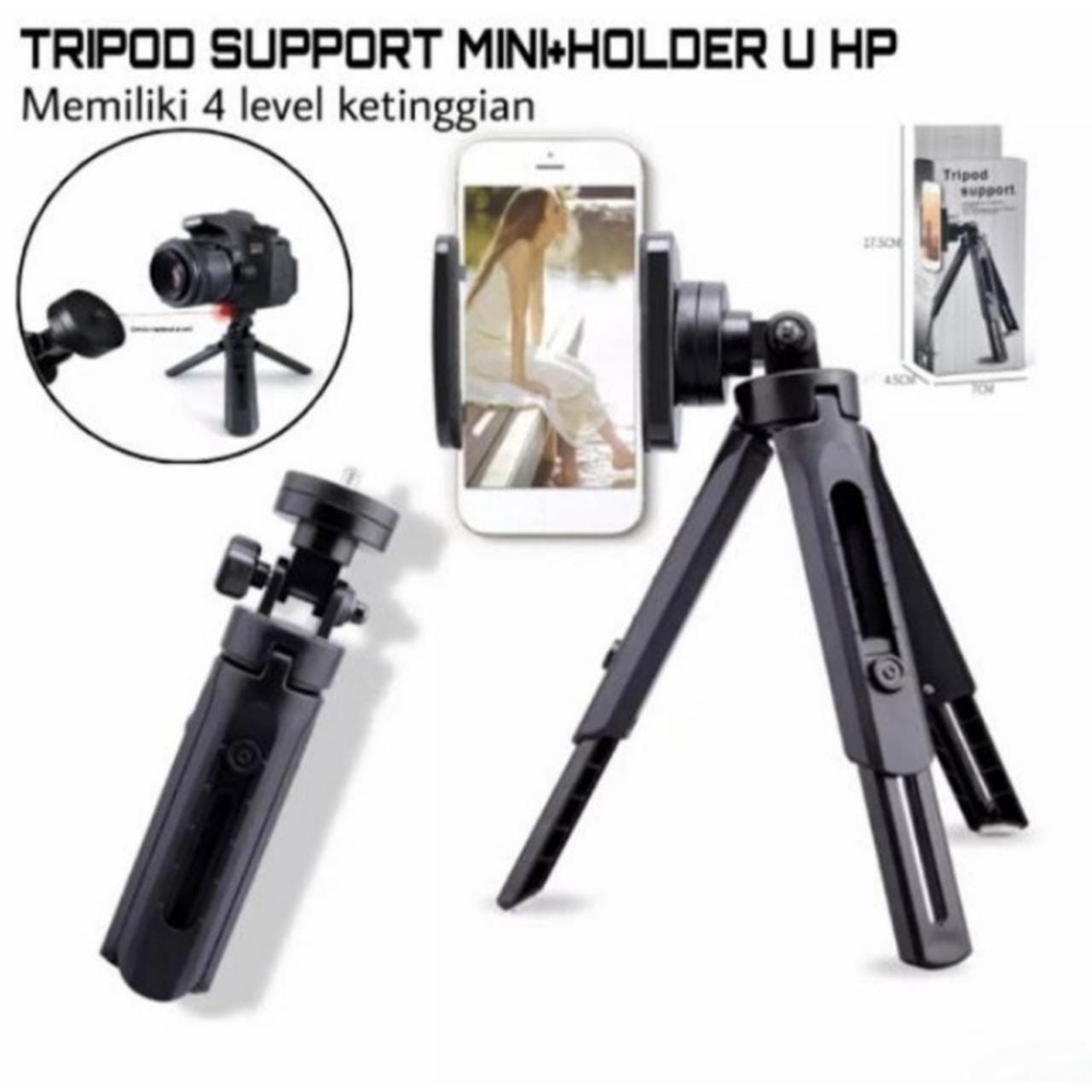 FS Tripod Support mini Holder Phone Extendable + Holder U