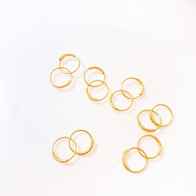 Anting Gipsy Emas Anak / Bayi 6K 300 - SDW Gold -