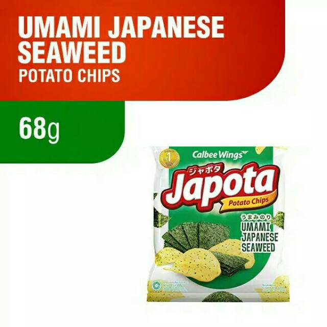 

Japota Umami Japanese Seaweed 68 gr - Potato Chips Keripik Kentang