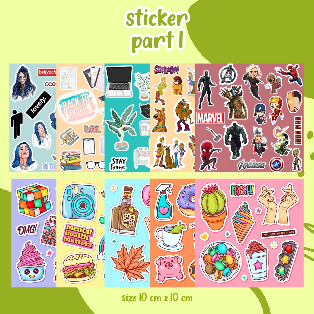 NEW KATALOG !! STICKER TUMBLR AESTHETIC/ STIKER JURNAL / AESTHETIC JOURNAL STICKER / STICKER CASE HP