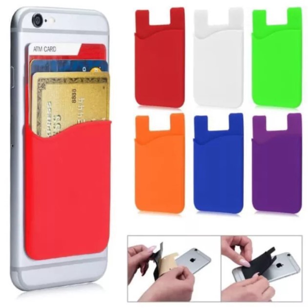 Dompet Kartu Smartphone Slot Sticky Card Phone Holder HP Tempel ATM