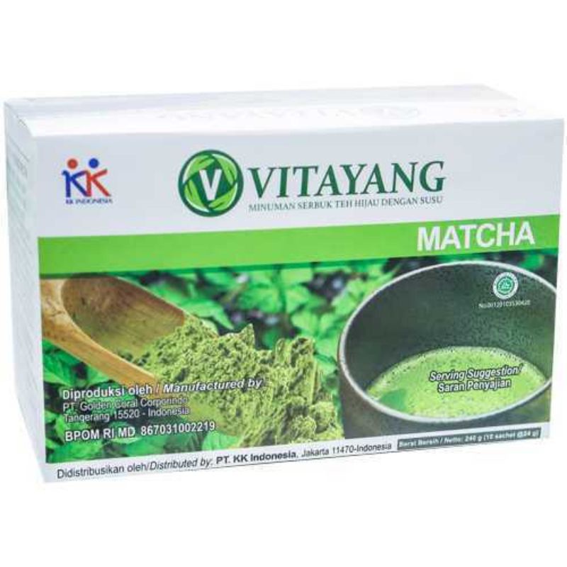 

Vitayang Matcha Minuman teh hijau berklorofilin