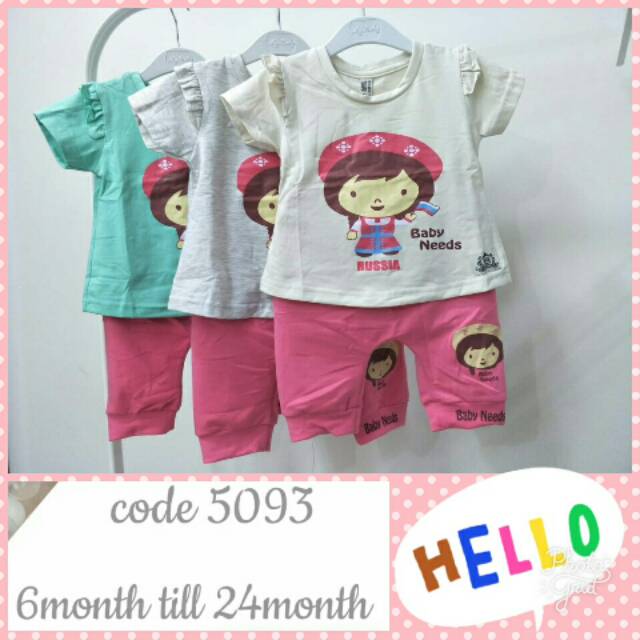 Baju Setelan Anak Bayi Lucu / Baju Bayi 6 bulan sd Anak 2 tahun / Kaos Anak Bayi Perempuan Fashion
