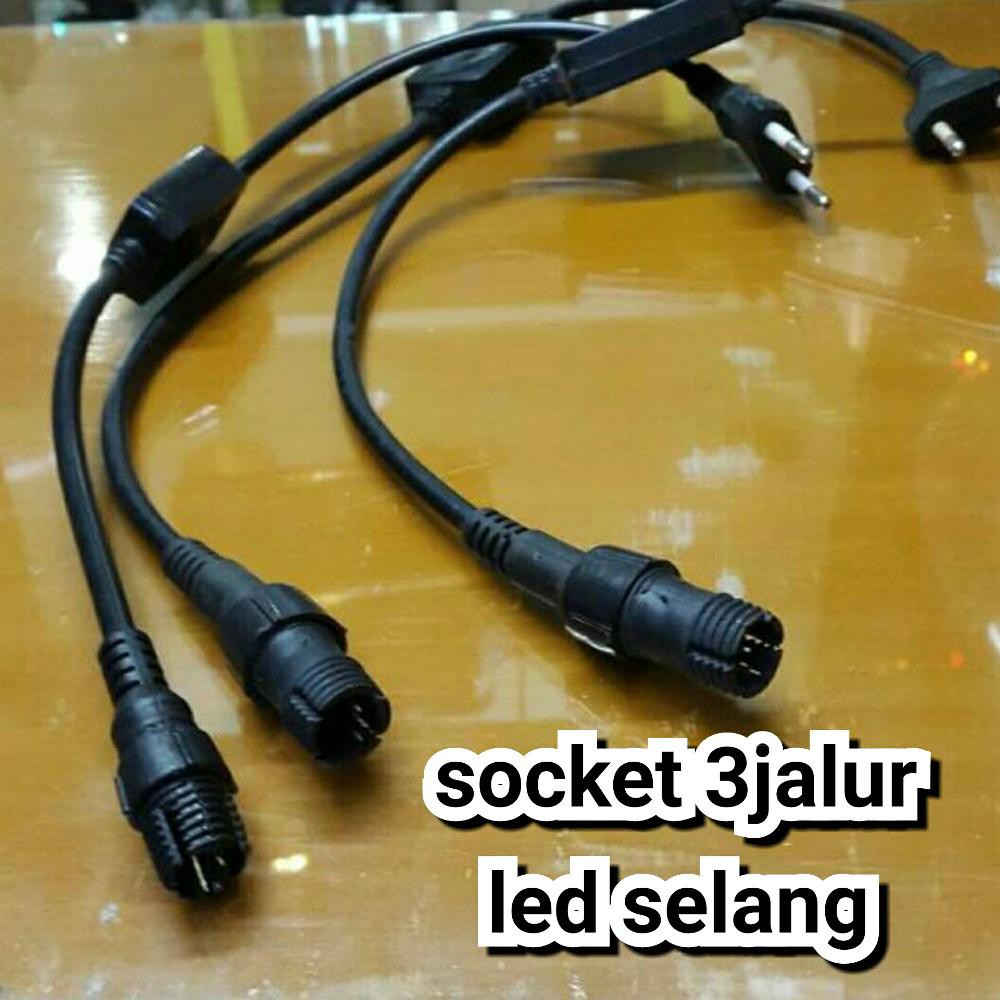 socket led selang 3jalur 10M