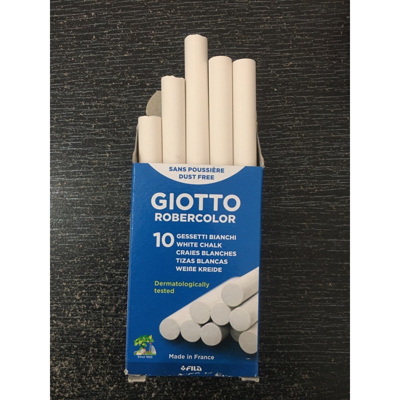 

GIOTTO Kapur Tulis Putih / Chalk Dust Free Bebas Debu Isi 10 Buah