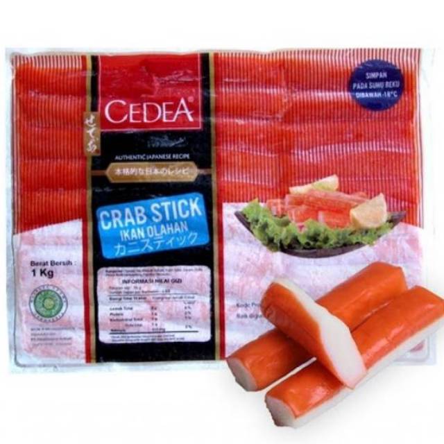 

CEDEA CRAB STICKS / MINAKU CRABSTICK 1kg 500g 250gr MURAH