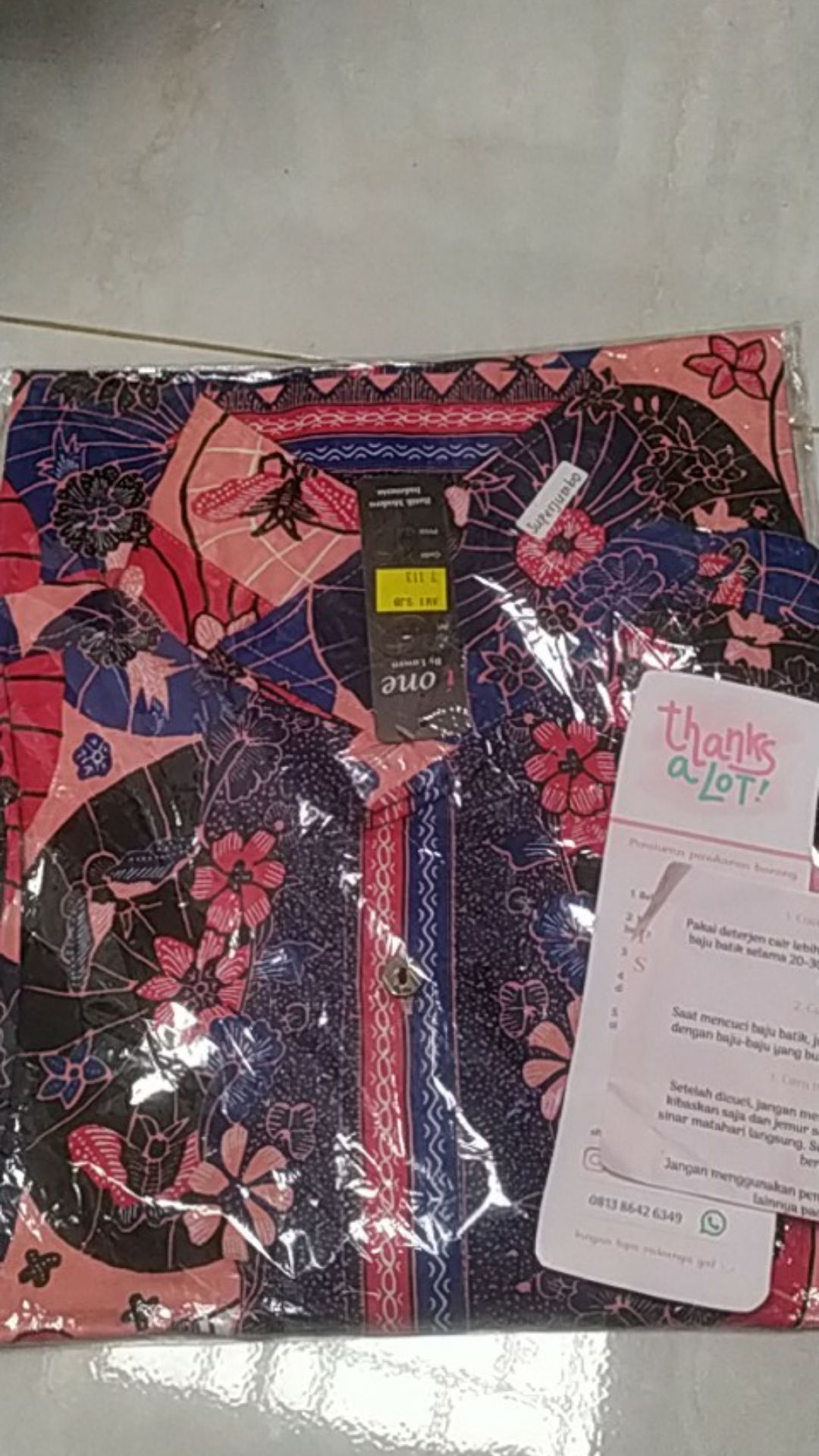 Kemeja Batik Pria Dewasa Lengan Pendek Warna Merah Edisi Imlek Natal, 113 Awi# Bahan Katun Stretch