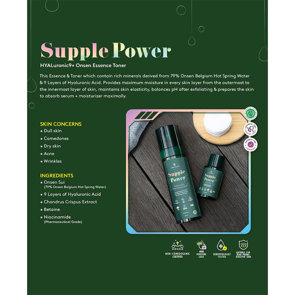 SOMETHINC SUPPLE POWER Hyaluronic9+ Onsen Essence Toner