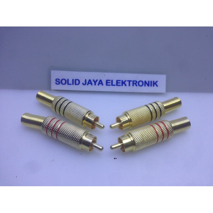 Jack RCA Gold Besi - RCA Plug Male - Jak RCA