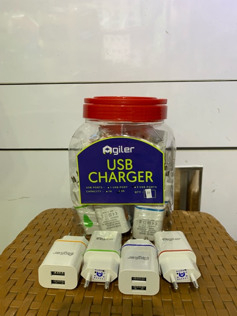CHARGER 2USB 1 TOPLES CHARGER AGILER 2A
