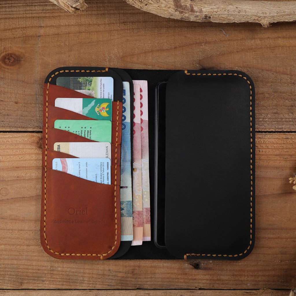 Dompet Panjang Pria Kulit Asli Dompet HP Pria Original Oscar