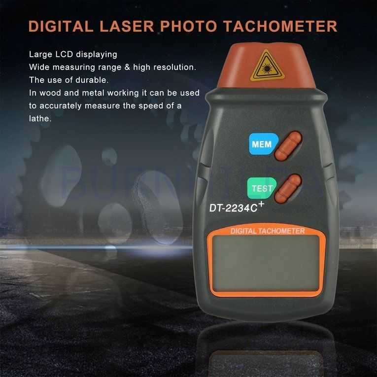 LCD Digital Laser Photo Tachometer 2.5-100000 RPM accesoris mobil burnhilda