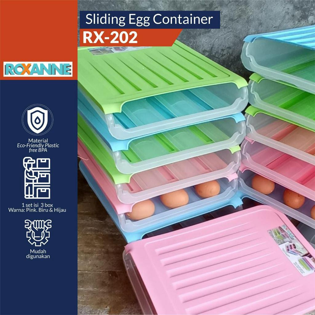 ROXANNE Sliding Egg Container RX-202