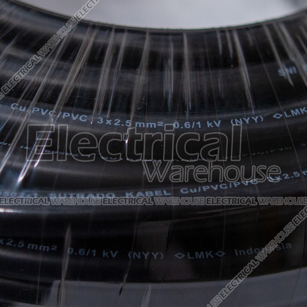 Kabel Listrik NYY 3x2.5mm2 SUTRADO 100 Meter ( 3x2.5mm 3x2.5 3 x 2.5mm 3x2,5 100M )