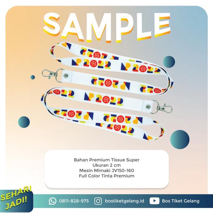 

Office & Stationery | Document Organizer | Sample Tali Lanyard Id Card Premium Printing Bahan Tissue Express | Best Seller