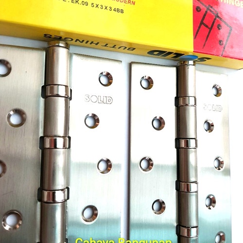 PERTUKANGAN MATERIAL BANGUNAN ENGSEL SOLID 5 INCH - BUTT HINGES SOLID 5 INCH