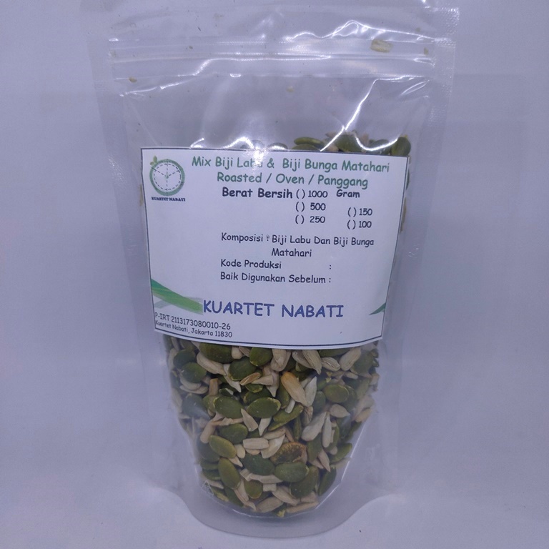 

250gr - Roasted Campuran Biji Labu / Pumpkin Seeds & Biji Bunga Matahari / Sunflower Seeds - Panggang