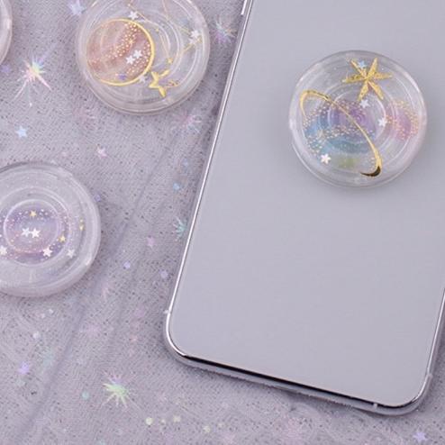 ✫ Popsocket Transparan Galaxy ➴