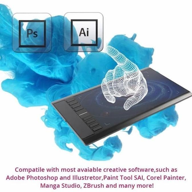 Tablet Digital + Pen Desain Grafis u/Sketsa Gambar Laptop & PC - Promo