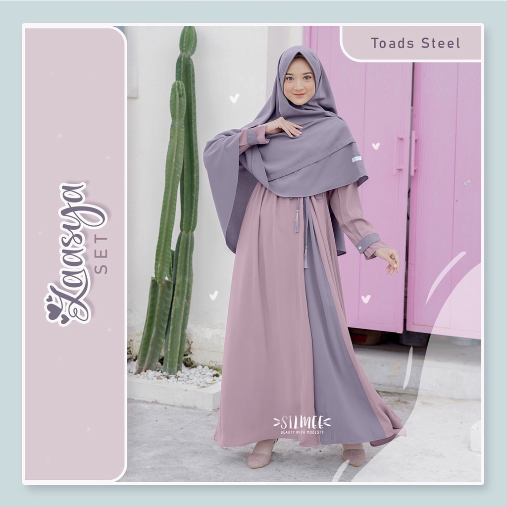 [BISA COD] Laasya Gamis Busui Cantik by Silmee