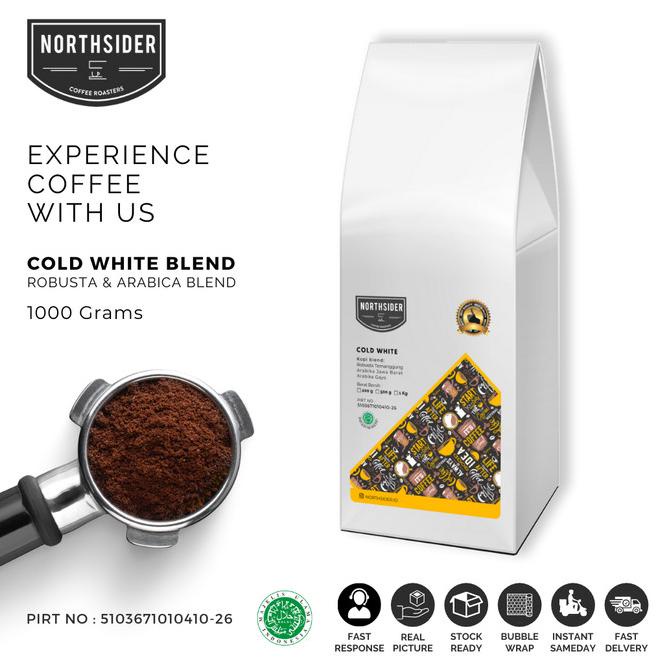 

[ COD ] BIJI KOPI SUSU COLD WHITE BLEND - 1KG NORTHSIDER COFFEE