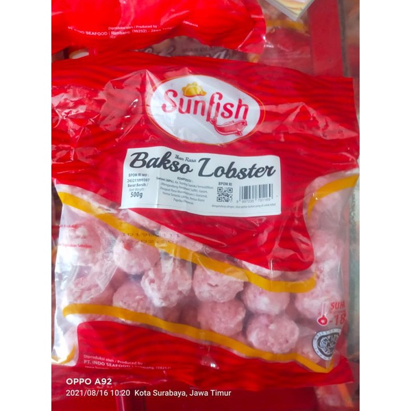 

Bola bola lobster sunfish isi 500gram