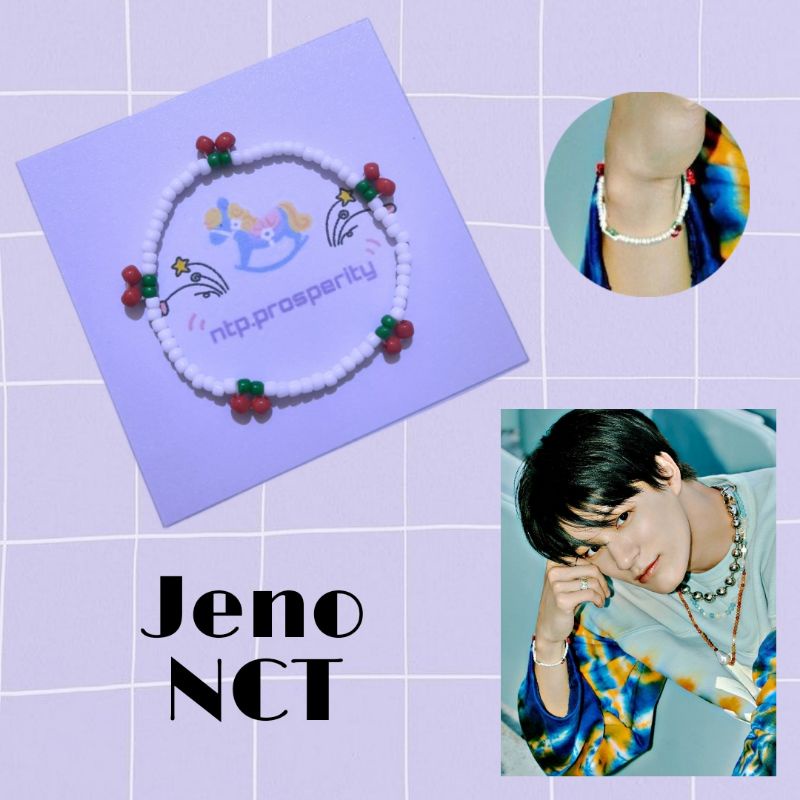 NCT (Jeno) Beads Bracelet / Gelang idol korea / Kpop idol bracelet