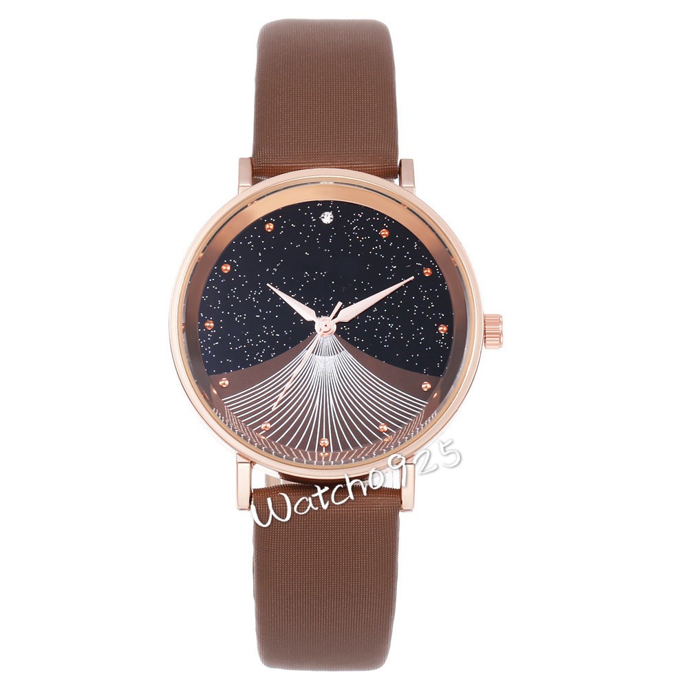 Berlian imitasi Quartz Watch Mode Belt Perhiasan Starry Virgin Table Jam Tangan Wanita J66