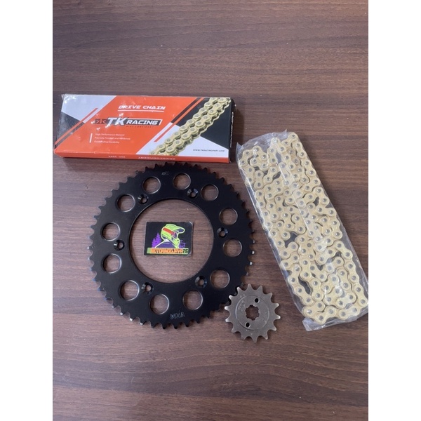 gear set gir set CRF 150L model se 520 crf 230 crf 250 rantai 520 TK racing