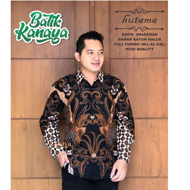 Kemeja Batik HUTAMA FULL FURING Katun Halus Ori Solo