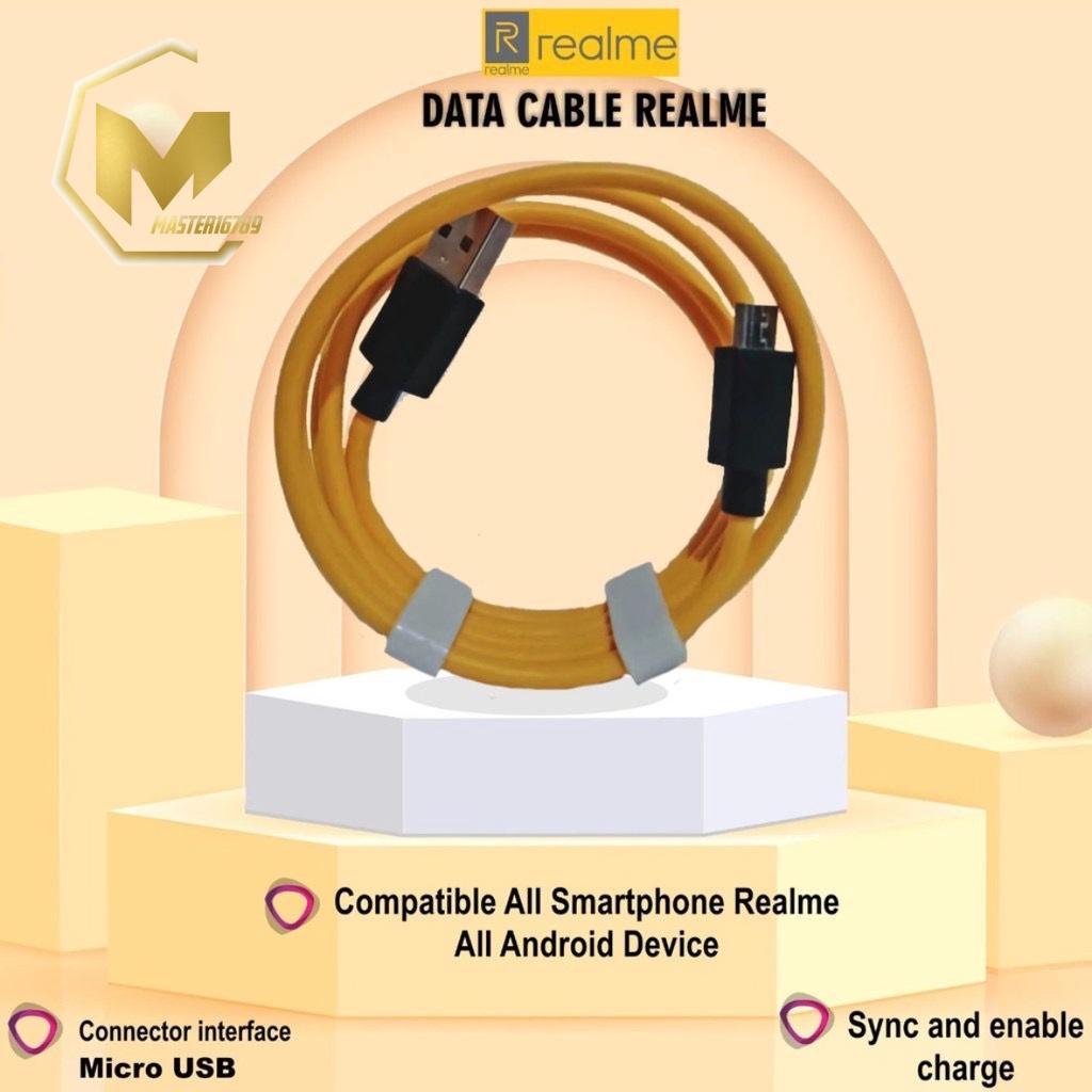 Kabel cable Data Realme VOOC  C1 C2 C3 C5 Realme 2 2PRO 3 5 5i 5PRO 6 6i Pro MICRO USB FAST ORIGINAL MA152