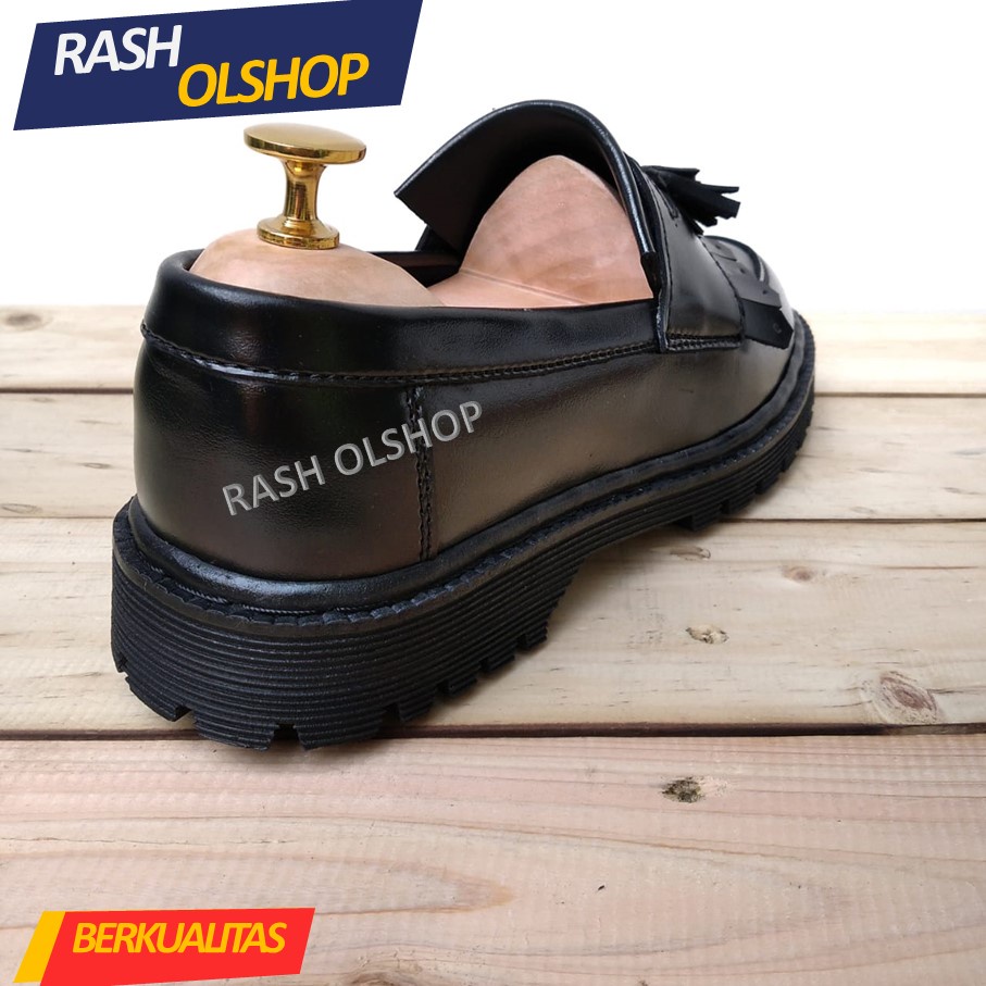 Sepatu Dokmart penny Loafer Pria Full Black Orginal Land Brother  Kasual Pria Slip On