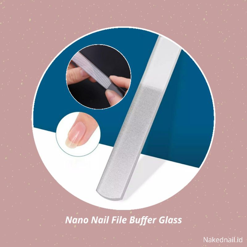 nano glass nail file buffer glass kikiran kaca nail art nail shiner mengkilapkan kuku nailart