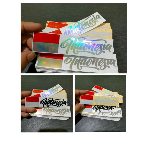 Bendera Indonesia sticker cutting