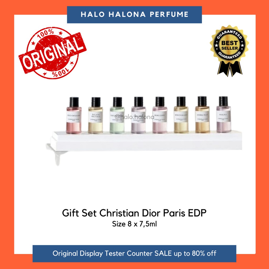 Gift Set Christian Dior Paris LIMITED EDITION isi 8 pcs Set Box Segel Parfum Original Authentic Test