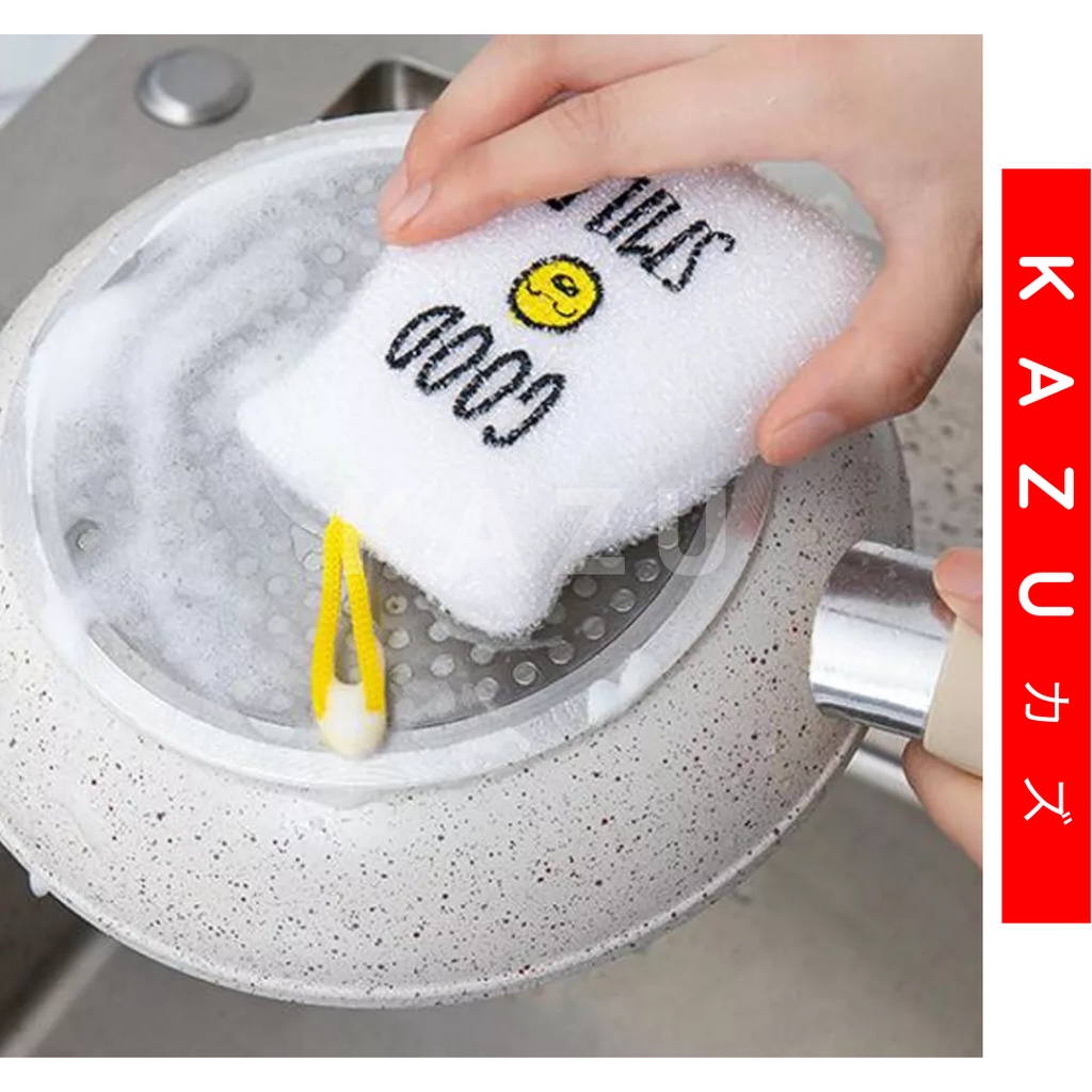 KAZU KHL244 Spons Cuci Piring Karakter Kitchen Sponge Spon Motif Lucu