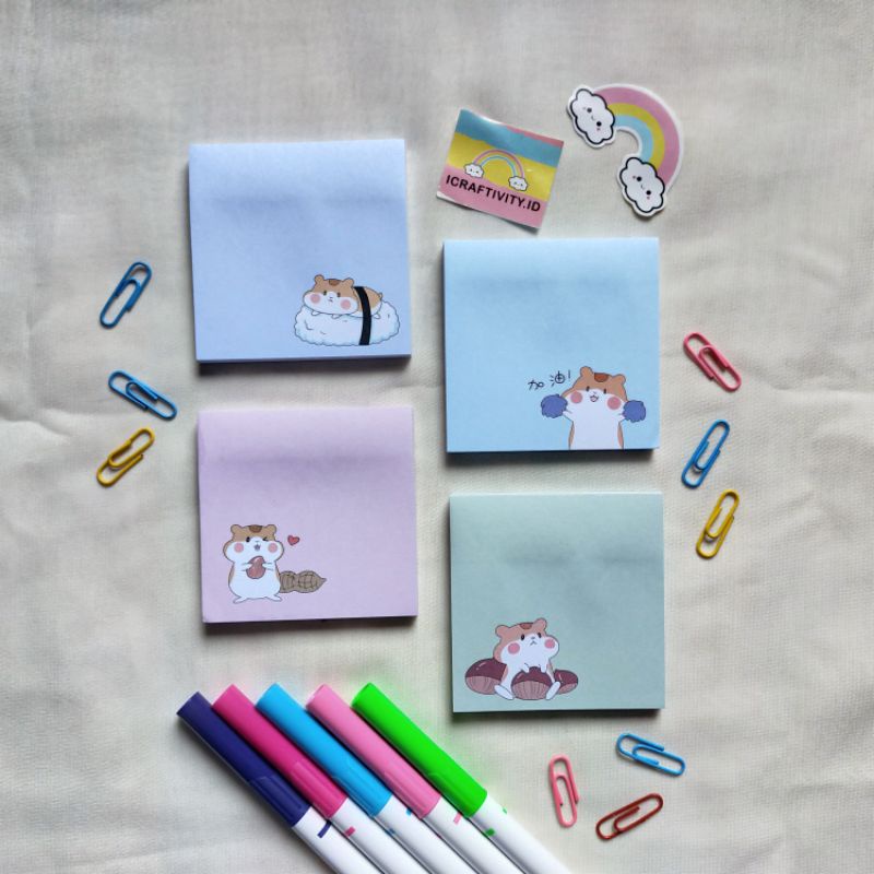 

Sticky Notes Lucu Hamster