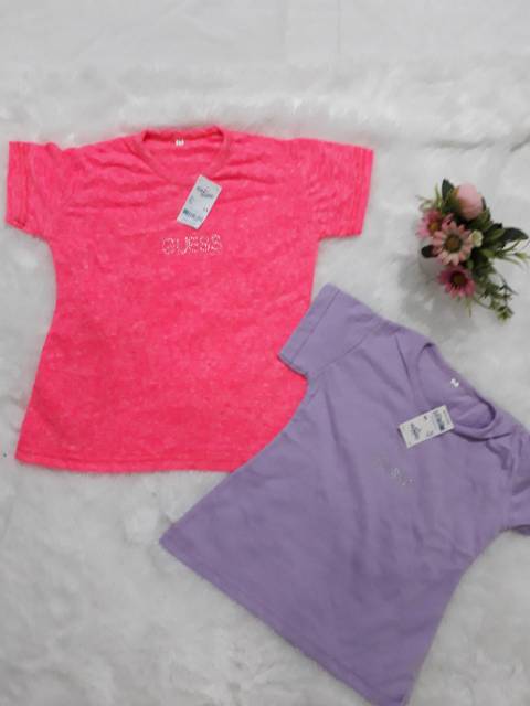 kaos anak perempuan polos