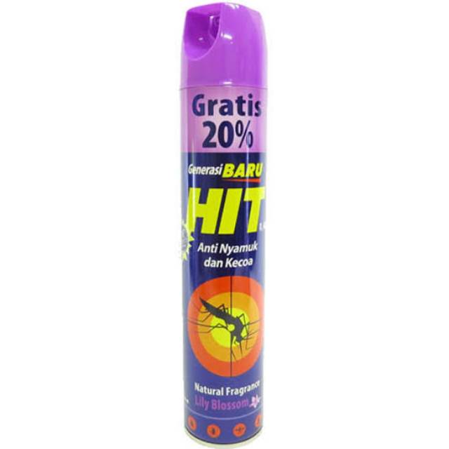 Hit Aerosol / Hit Spray Lily Blossom/Ungu - 600ml + 75ml